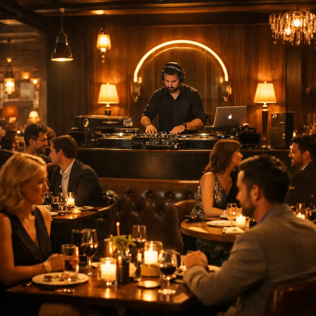 Ambiance musicale live dans un restaurant élégant