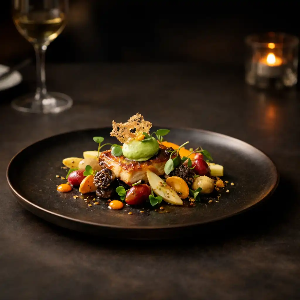 Plat gastronomique signature